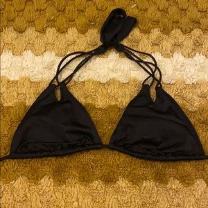 Victoria’s Secret black bikini top.